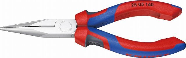 クニペックス ラジオペンチ 強力グリップ *KNIPEX 2505-140mm クロム