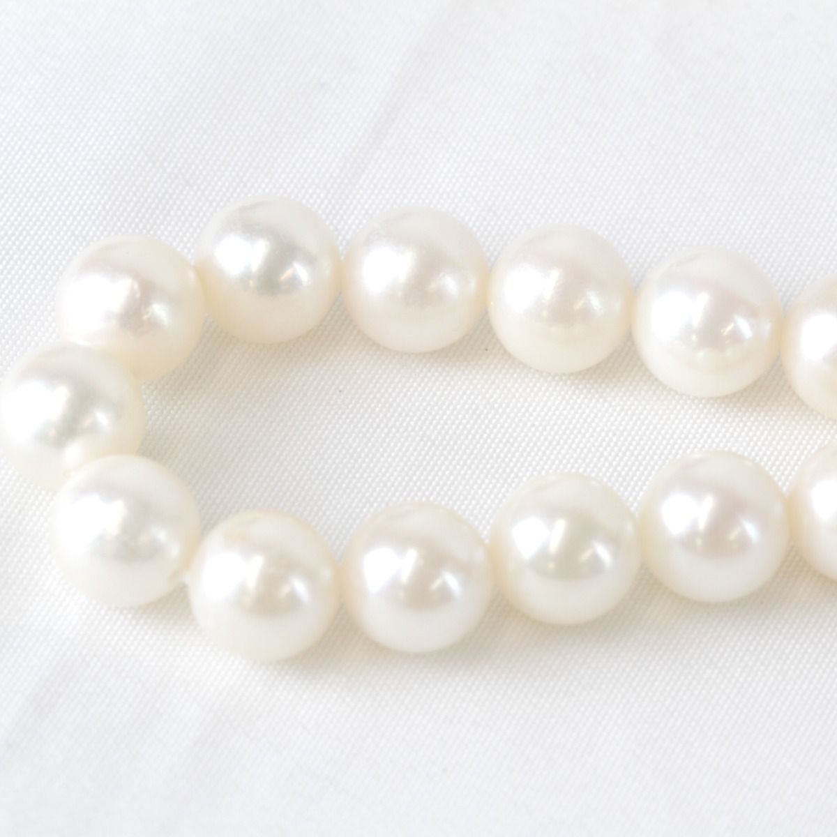 良品『USED』 シルバー/パール 7~7.5mm 鑑別書付 ネックレス 本真珠