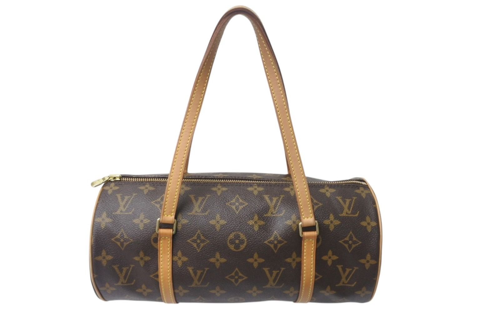 LOUIS VUITTON ルイヴィトン パピヨン30 ハンドバッグ M51385 筒型 モノグラムキャンバス ブラウン 4b001235