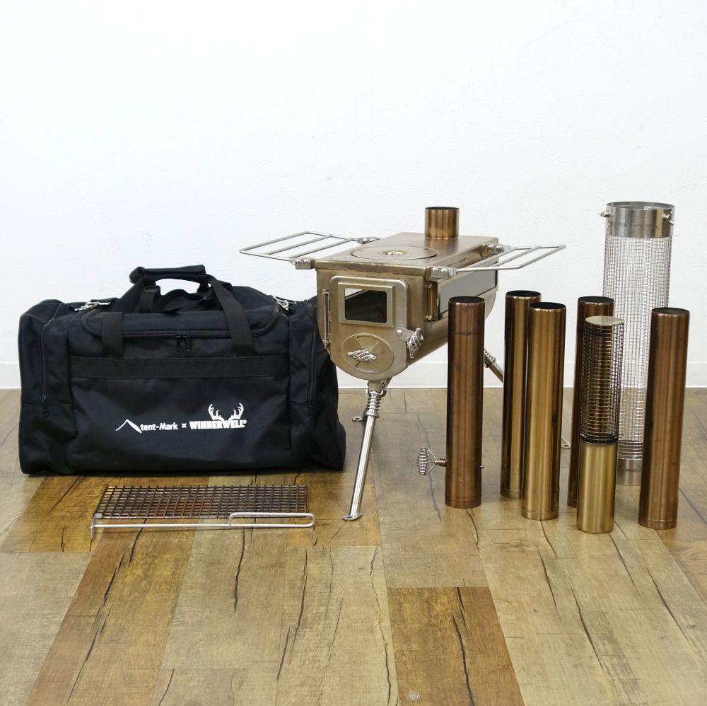 ジベタリアン薪ストーブ チタン製 ガラス窓付き ジベタリアン ZIVE