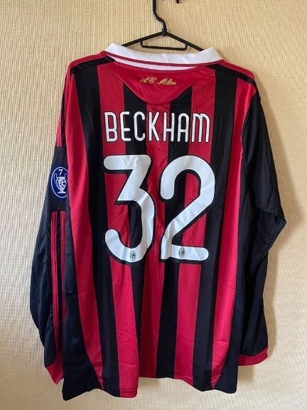 09ACミラン 32番ベッカム長袖 マルディーニ引退記念試合仕様BECKHAM - メルカリ