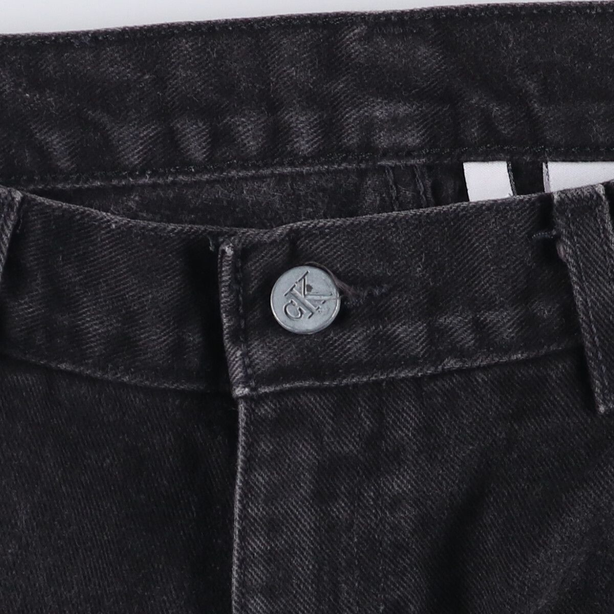 上品 古着 90年代 カルバンクライン Calvin klein JEANS ブラックデニム テーパードデニムパンツ カナダ製 メンズw33相当 eaa584855
