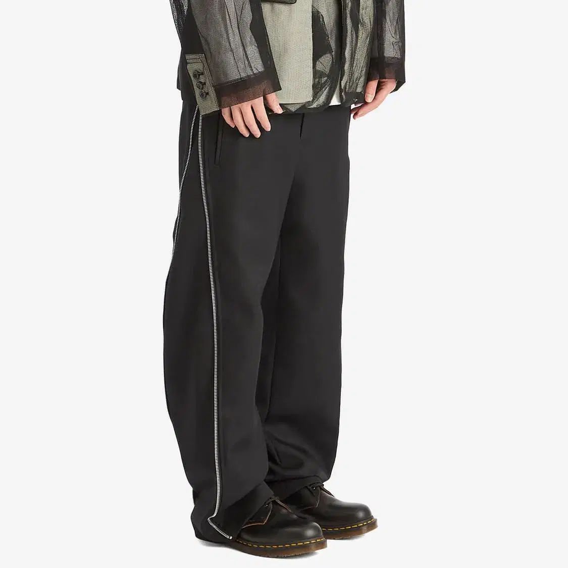 25 ss コム デ ギャルソン オムプリュス サイド zip パンツ