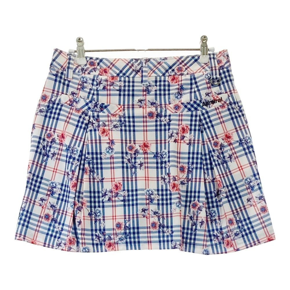 Admiral スカート M サイズ：M ADMIRAL アドミラル インナー付きスカート 花柄 ホワイト系