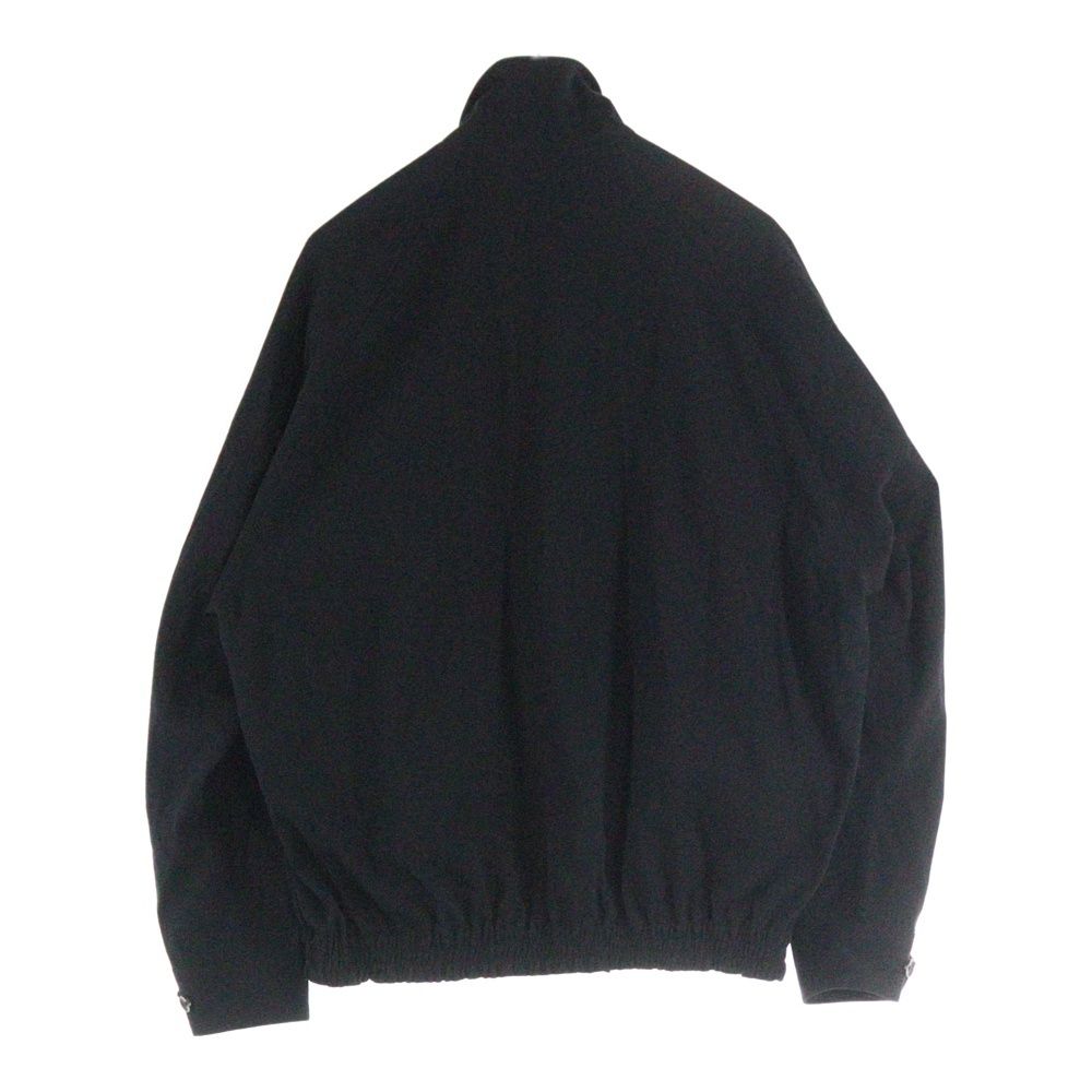 marka マーカ 25SS 60 2 ORGANIC COTTON SOFT DRY CHINO DOG EAR JACKET ドッグイヤー オーガニックコットン ジップアップスポーツジャケット ブラック M25A03BL01C