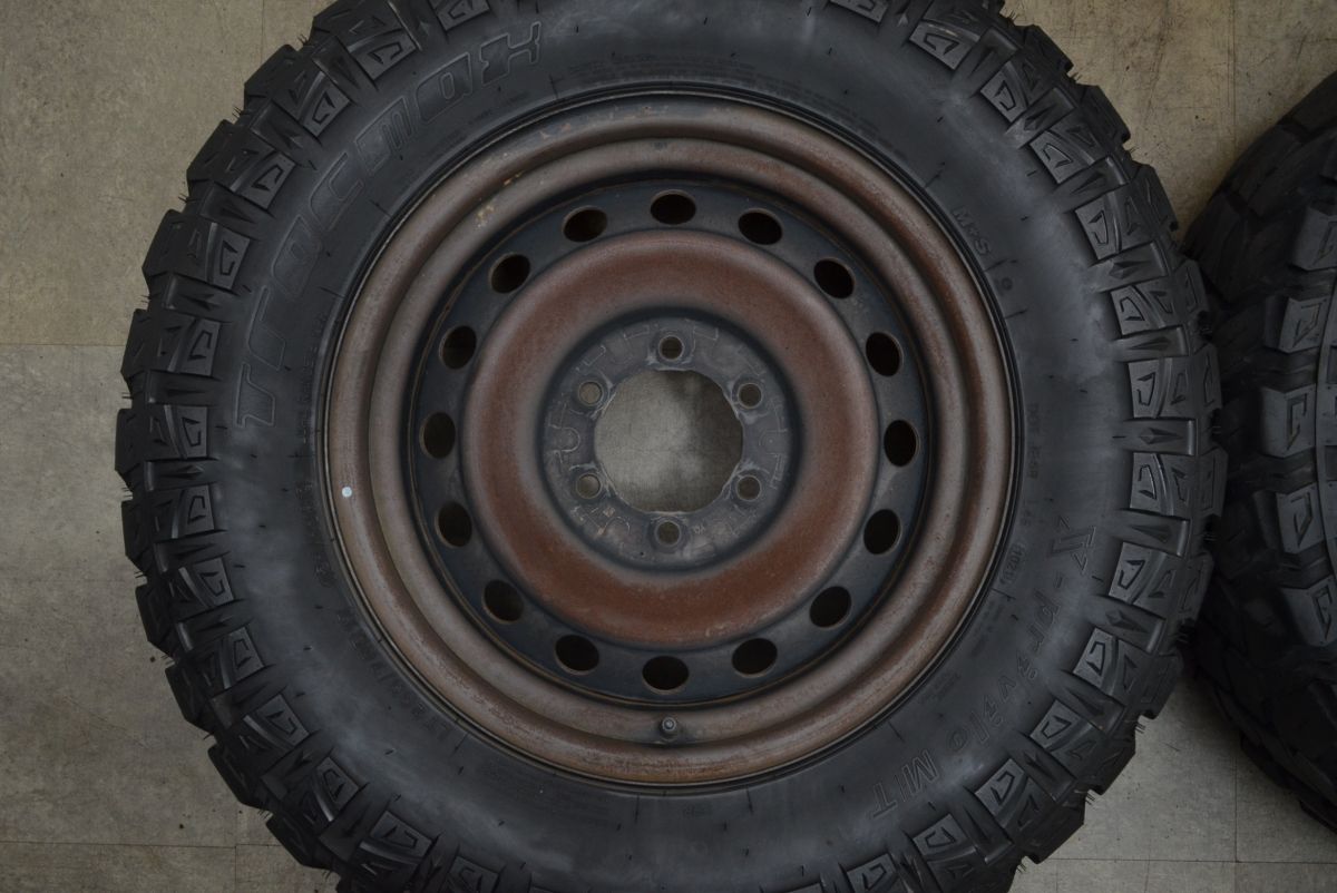 大 トヨタ FJクルーザー 純正 17in 7.5J 15 PCD139.7 TARMAC X-PRIVILO M T LT265 70R17 スチールホイール FFCRYSTALESIA_COM