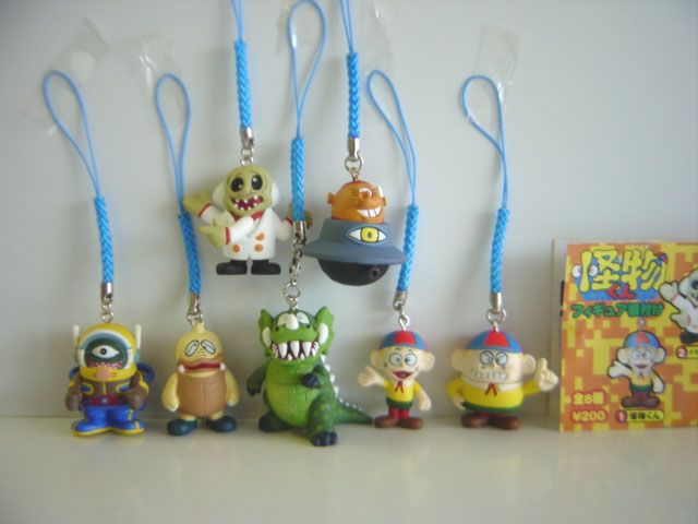 ♯Gwt29FE怪物くんフィギュア根付け人気7種