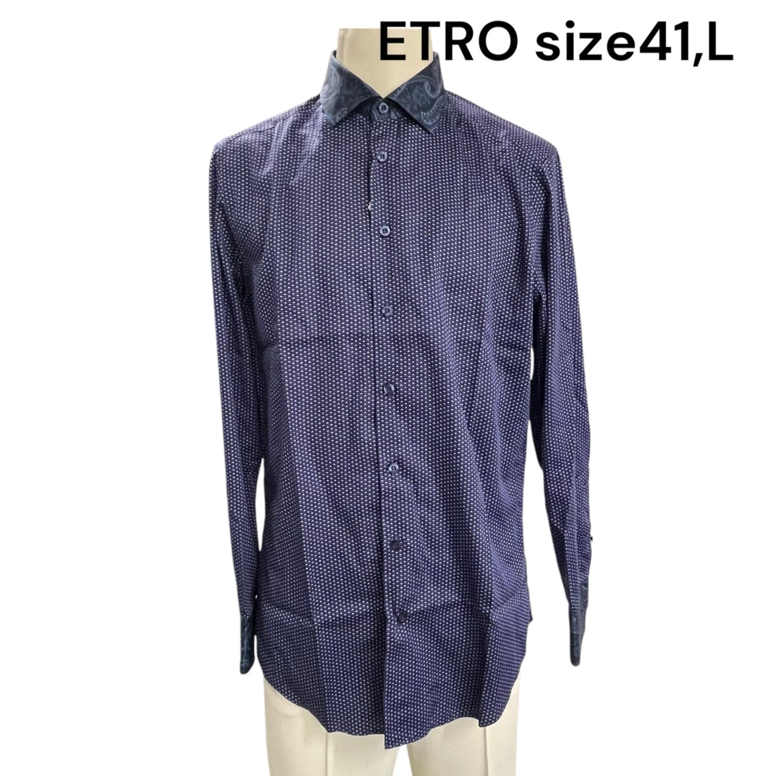 エトロ ETRO ドレスシャツ ワイシャツ シャツ コットン 41、L