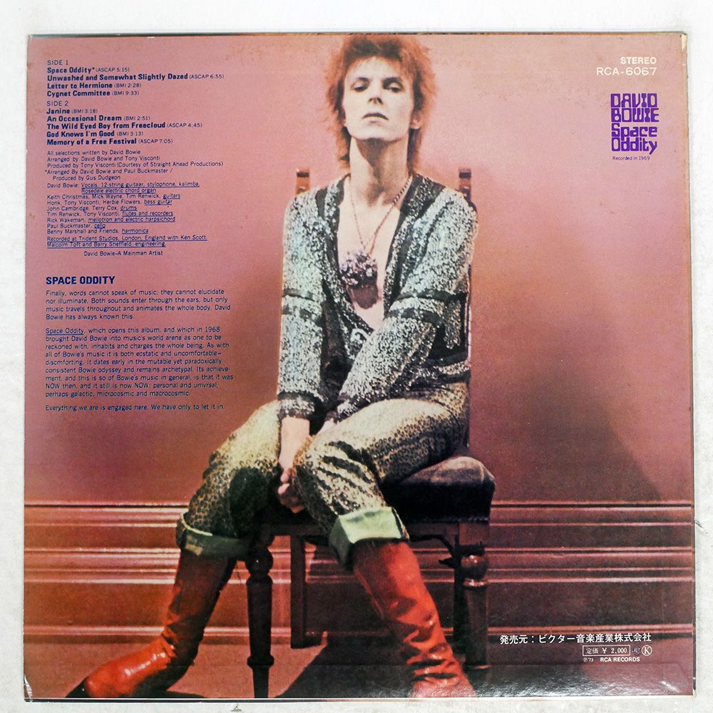 LP デビッド・ボウイー スペイス・オディディ RCA6067 RCA /00260 David Bowie – Space Oddity – Vinyl (LP, Album, Reissue