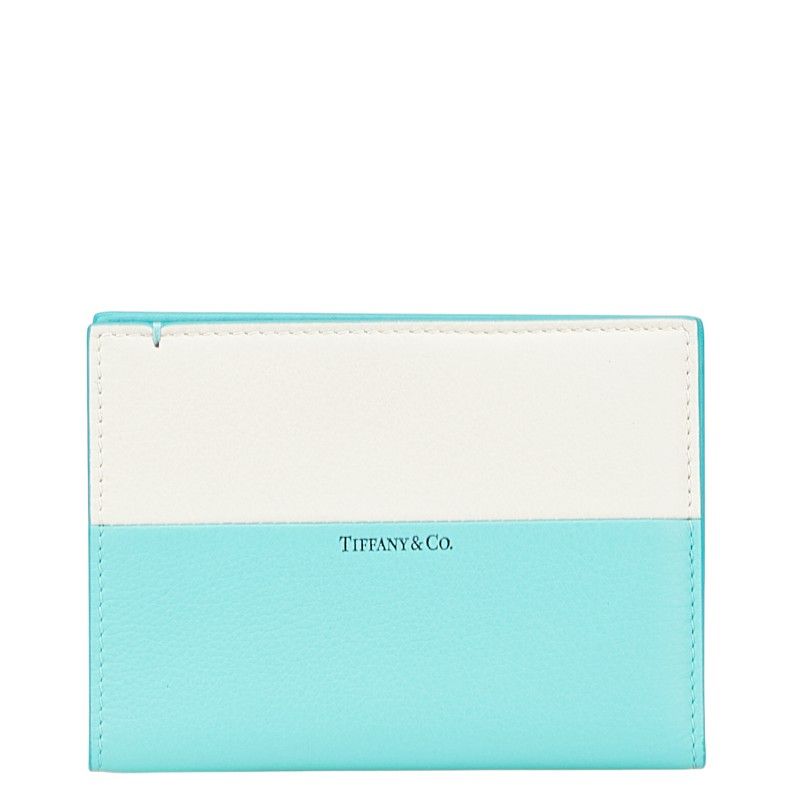 ティファニー バイカラー ティファニーブルー ホワイト レザー レディース TIFFANY-Co. 1-0231723