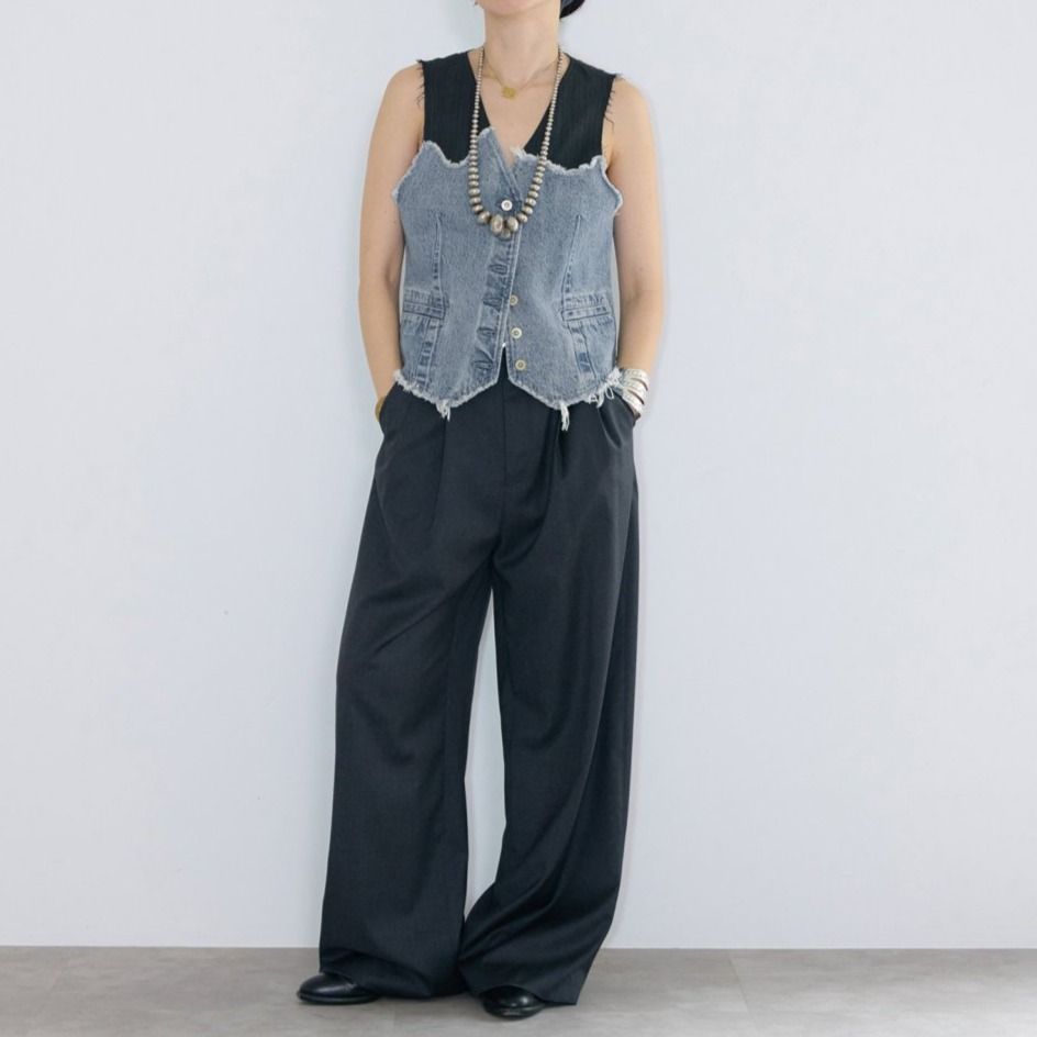 フレームワーク　デニムミニベスト デニムミニベスト（ベスト）｜FRAMeWORK（フレームワーク）の