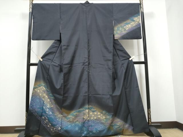 平和屋着物○本場染大島紬 訪問着 大雪輪 暈し染め 正絹 逸品