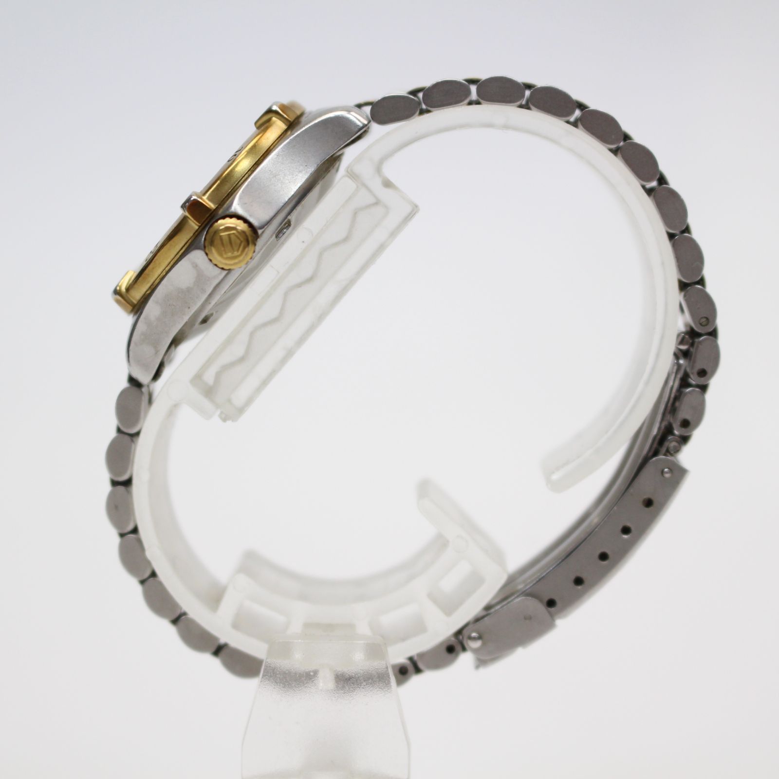 IS752 電池交換済み TAG Heuer タグホイヤー 2000 プロフェッショナル デイト ゴールド文字盤 コンビ レディース 腕時計