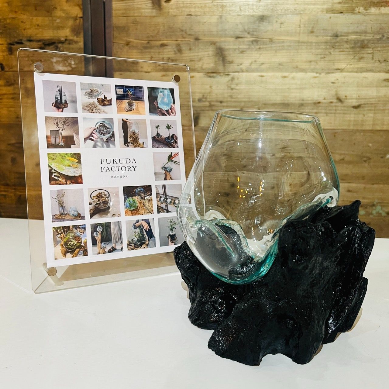 流木ガラス 専門店 FUKUDA FACTORY 福田工房 STAND スタンド 天然 流木