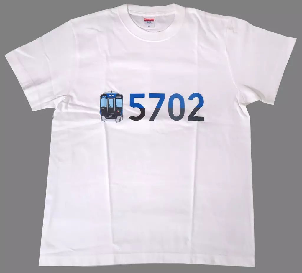 中古】Tシャツ 阪神電車 助役さんと作ったシリーズ 5700系Tシャツ ホワイト