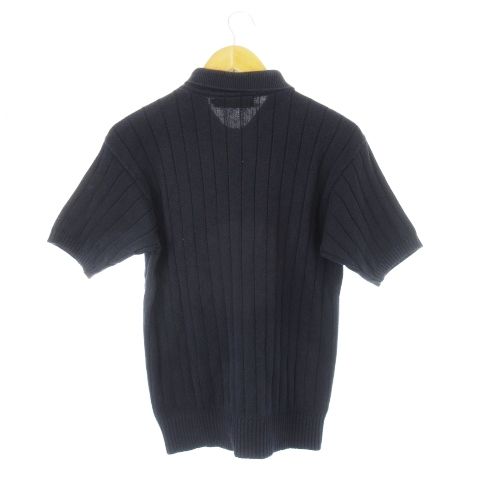 Ralph Lauren ネイビー ポロシャツ M ラルフローレン RALPH LAUREN ニットポロシャツ 半袖 リブ