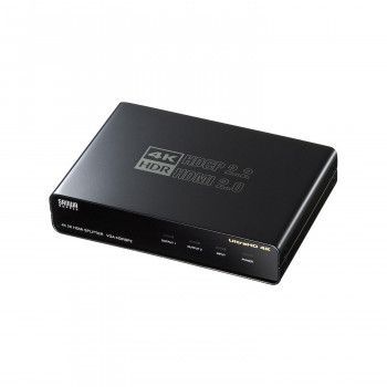 サンワサプライ 4K|60Hz HDR対応HDMI分配器 2分配 VGA-HDRSP2