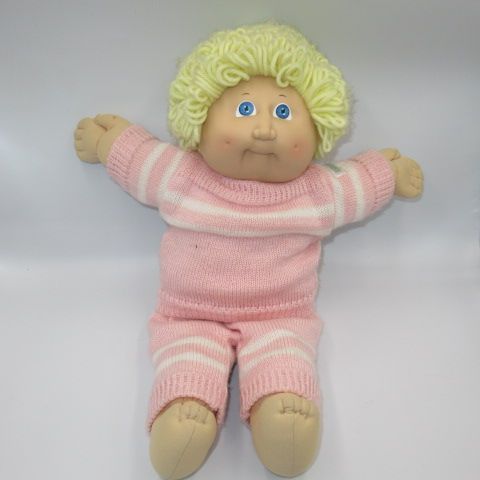 80's Cabbage Patch Kids Boy Sweater Baby Baby Baby Dress Up Doll Figure Doll Plush Toy