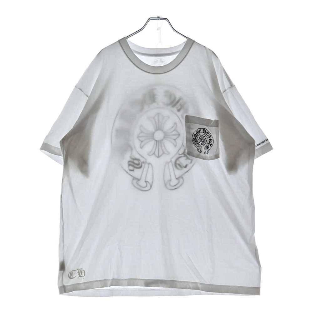CHROME HEARTS クロムハーツ Horseshoe S|S Tee ホースシューロゴ半袖Tシャツ ホワイト