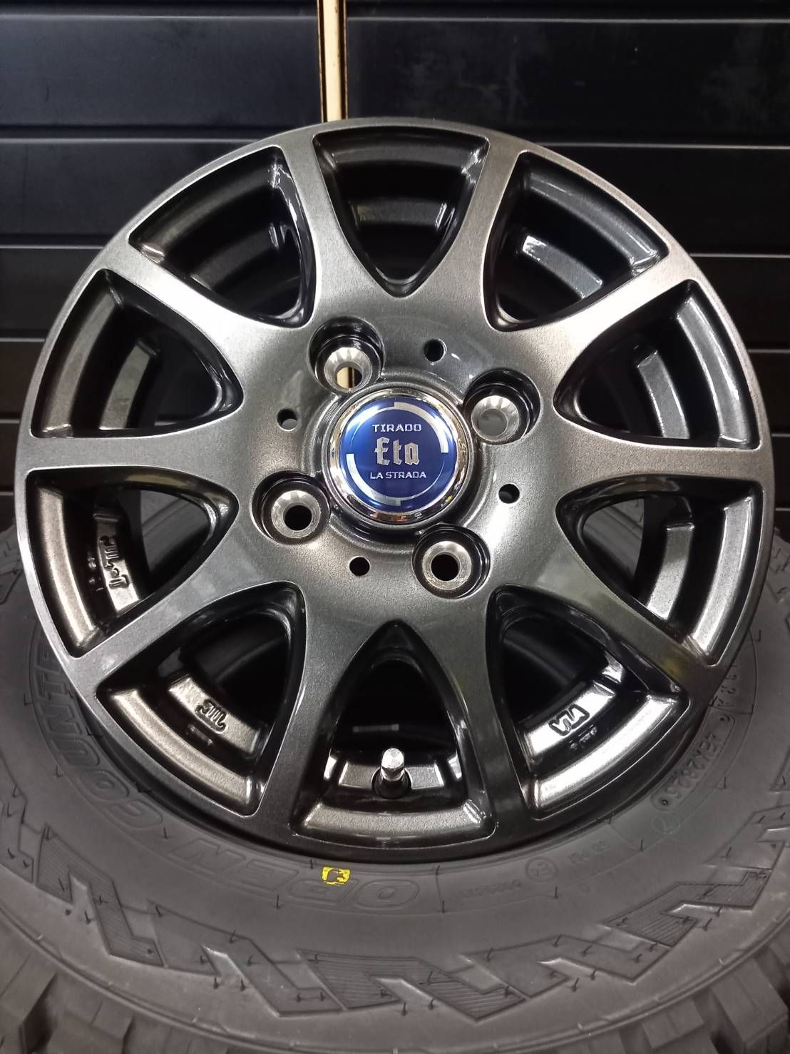 製 トーヨー オープンカントリー R T 145 80R12 80 78 TIRADO ETA 4本 55000円● ハイゼット●アトレー●ピクシス●キャリー●エブリイ バン ラジアルタイヤ アルミホイール 4本SET 145R12 6PR相当