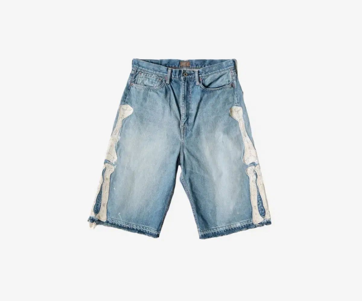 Kapital キャピタル Bone Denim ボーン デニム ショーツ 36 KAPITAL Skull Bone Denim Shorts | A WORD.ONLINE SHOP