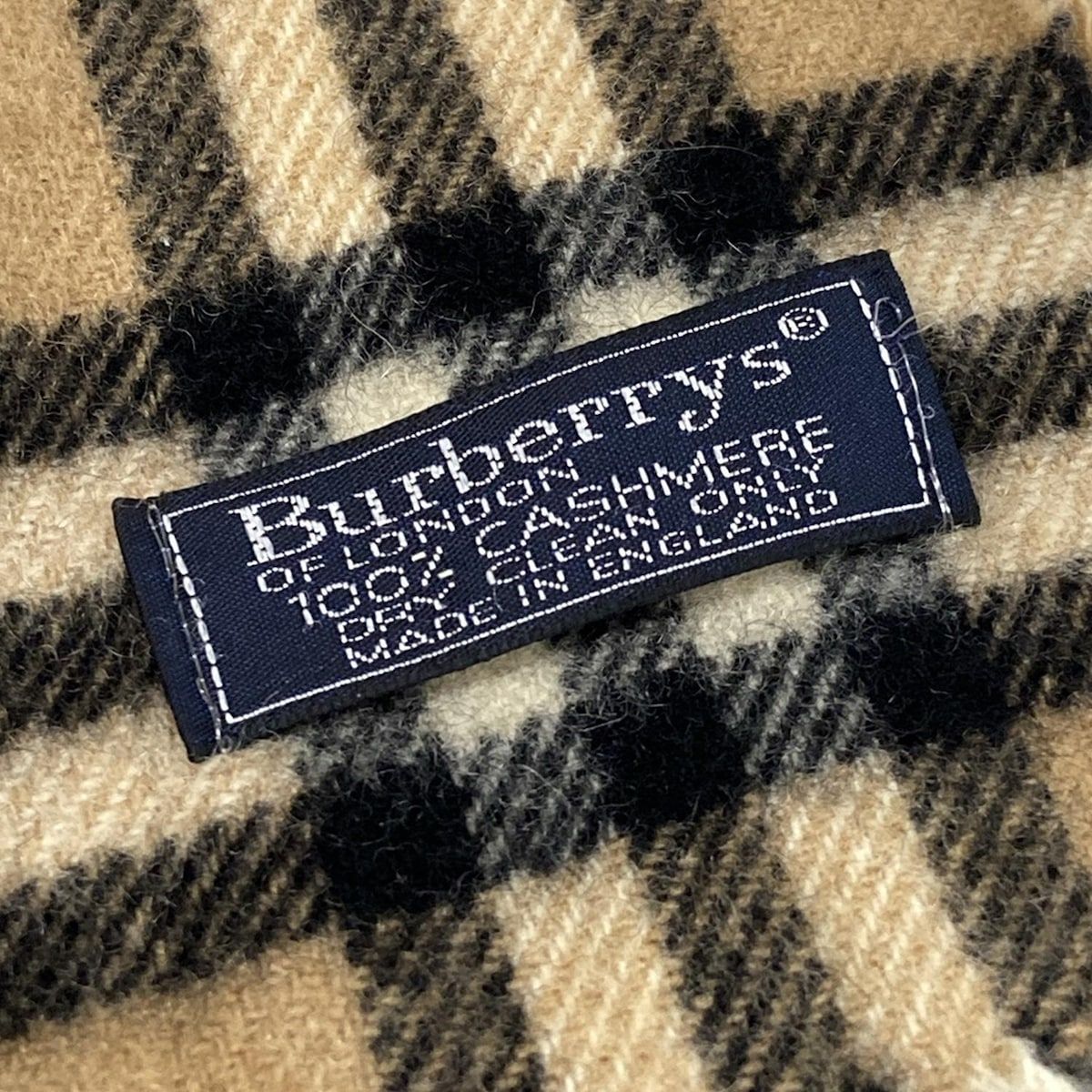 Burberry's(バーバリーズ) マフラー美品 - ベージュ×黒×レッド