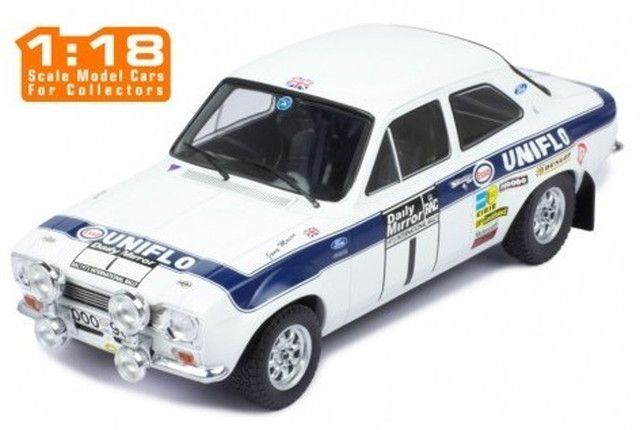 IXO MODELS 1|18 フォード エスコート MK I RS 1600 1973年RACラリー 1 R.Clark|T.Mason 完成品ダイキャストミニカー 18RMC102 佐川急便