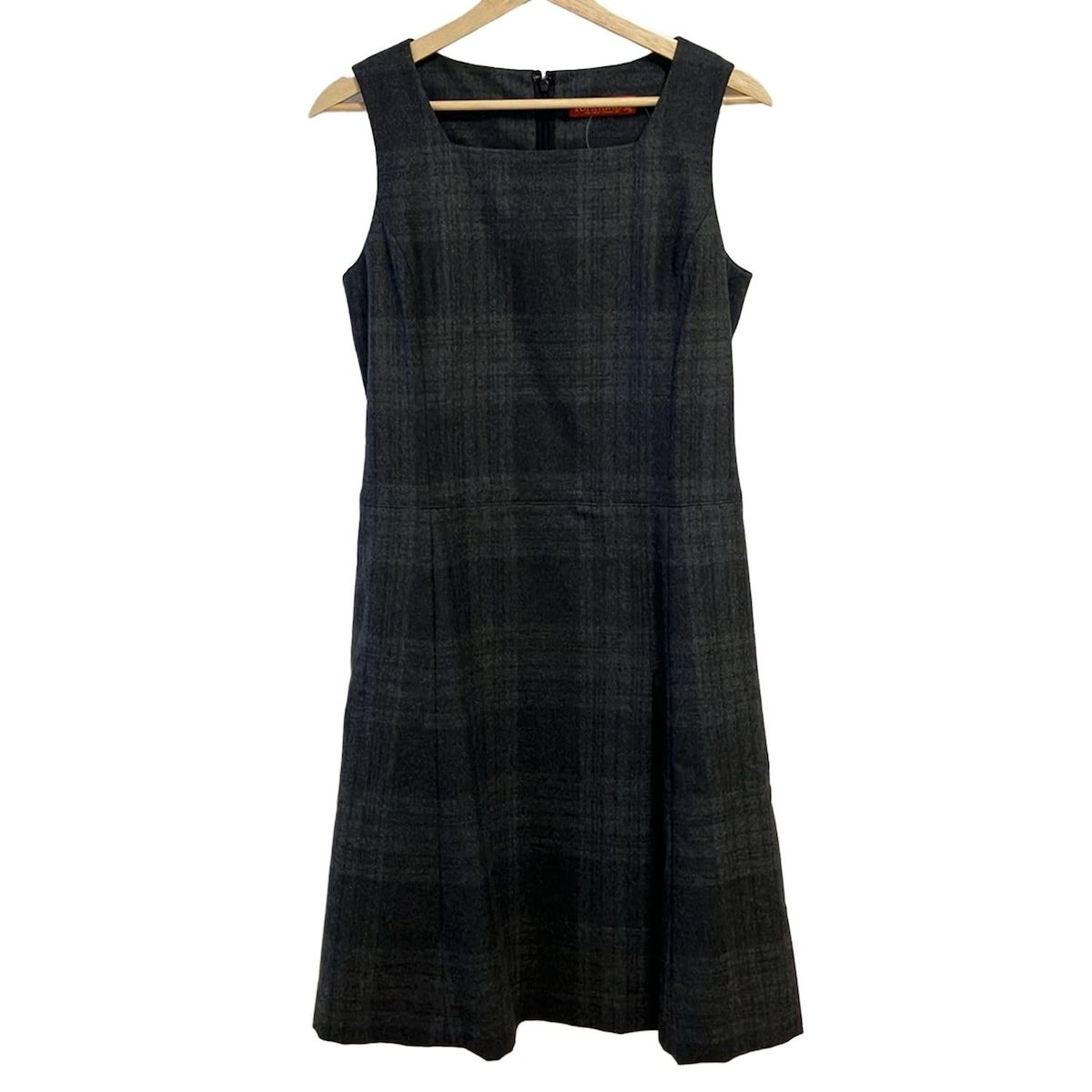 Yorkland ヨークランド ワンピース チェック ブラック×ベージュ 11 Yorkland - 美品☆Yorkland/ヨークランド チェック柄 半袖