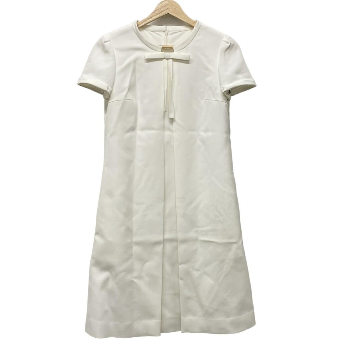 Rene(ルネ) ワンピース サイズ34 S レディース美品 - 白 半袖/ひざ丈