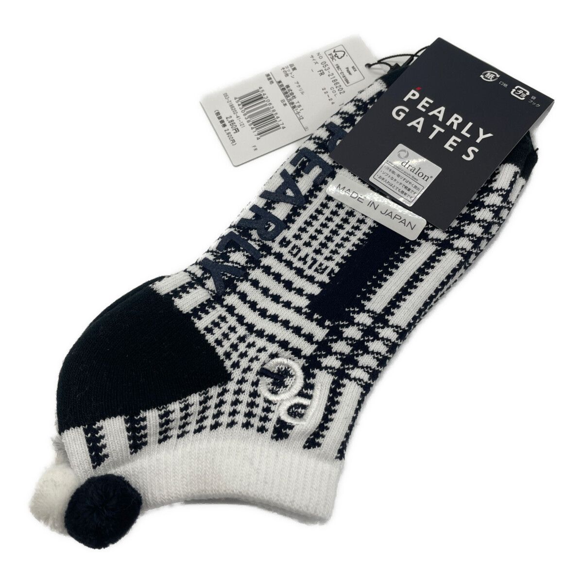 パーリーゲイツ　靴　と　靴下 パーリーゲイツ ゴルフ アンクル丈 ソックス 靴下 ウェア セット 22-24