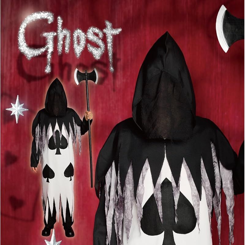 クリアストーン Clearstone コスプレ ハロウィン ゴーストトランプカード メンズ ブラック 1