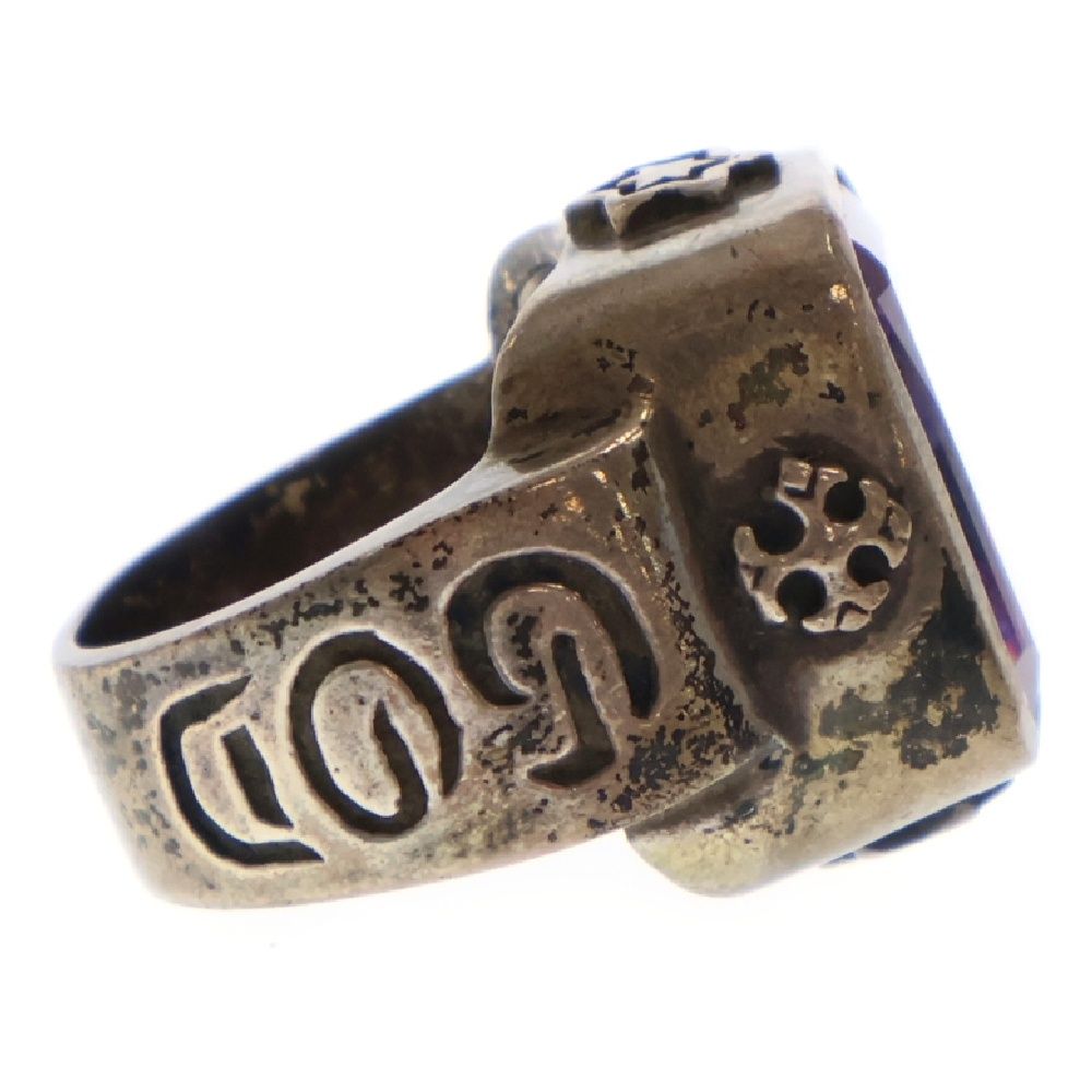  ORDER DEMI GOD アメジスト スクエアリング シルバー ROYAL ORDER (ロイヤルオーダー) DEMI GOD アメジスト スクエアリング