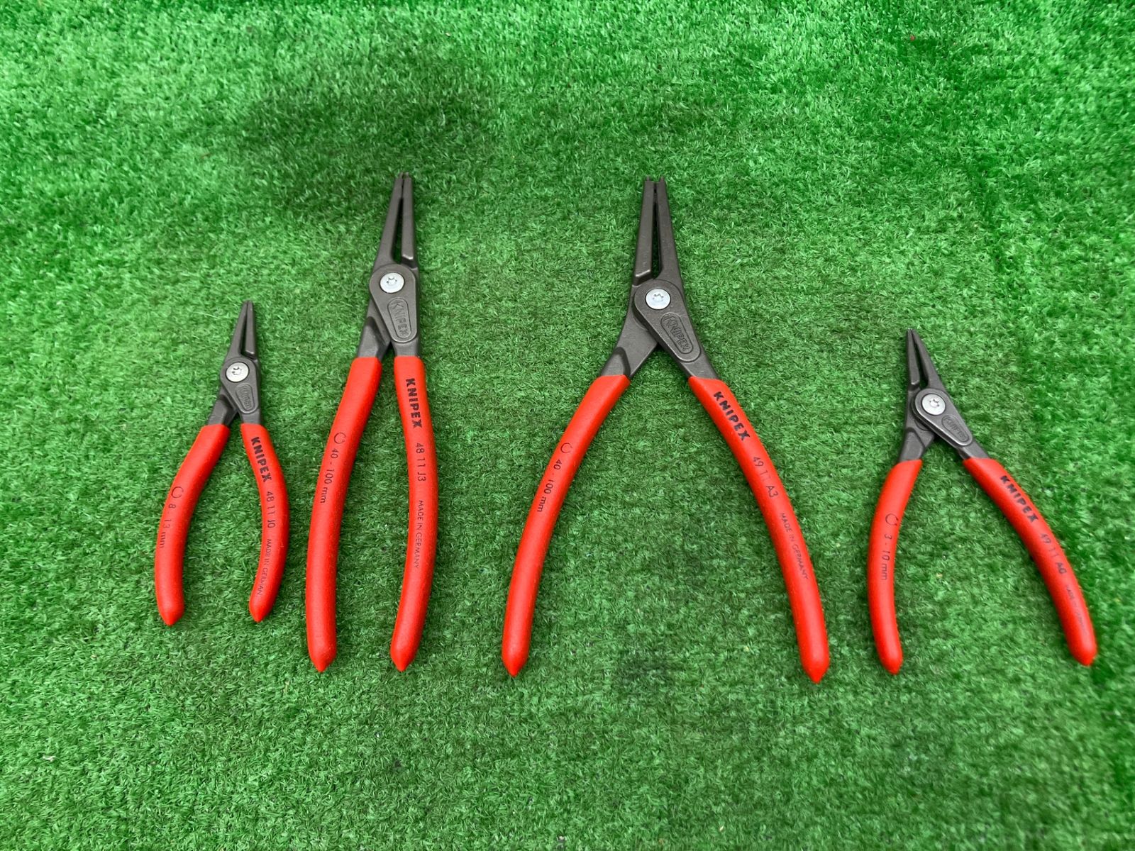 4本セット Bランク KNIPEX|クニペックス♪軸用 穴用スナップリングプライヤ♪4811 4911|A0 A3|J0 J3♪アクトツール富山店♪BRコン