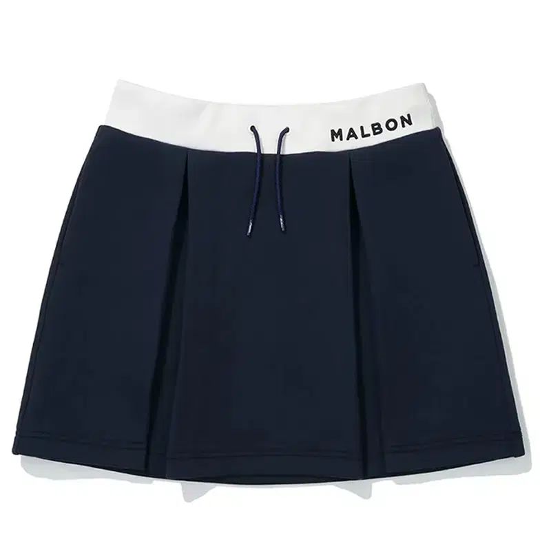 Malbon マルボン ゴルフ Aライン 半ジップ スカート プリーツ 黒 L