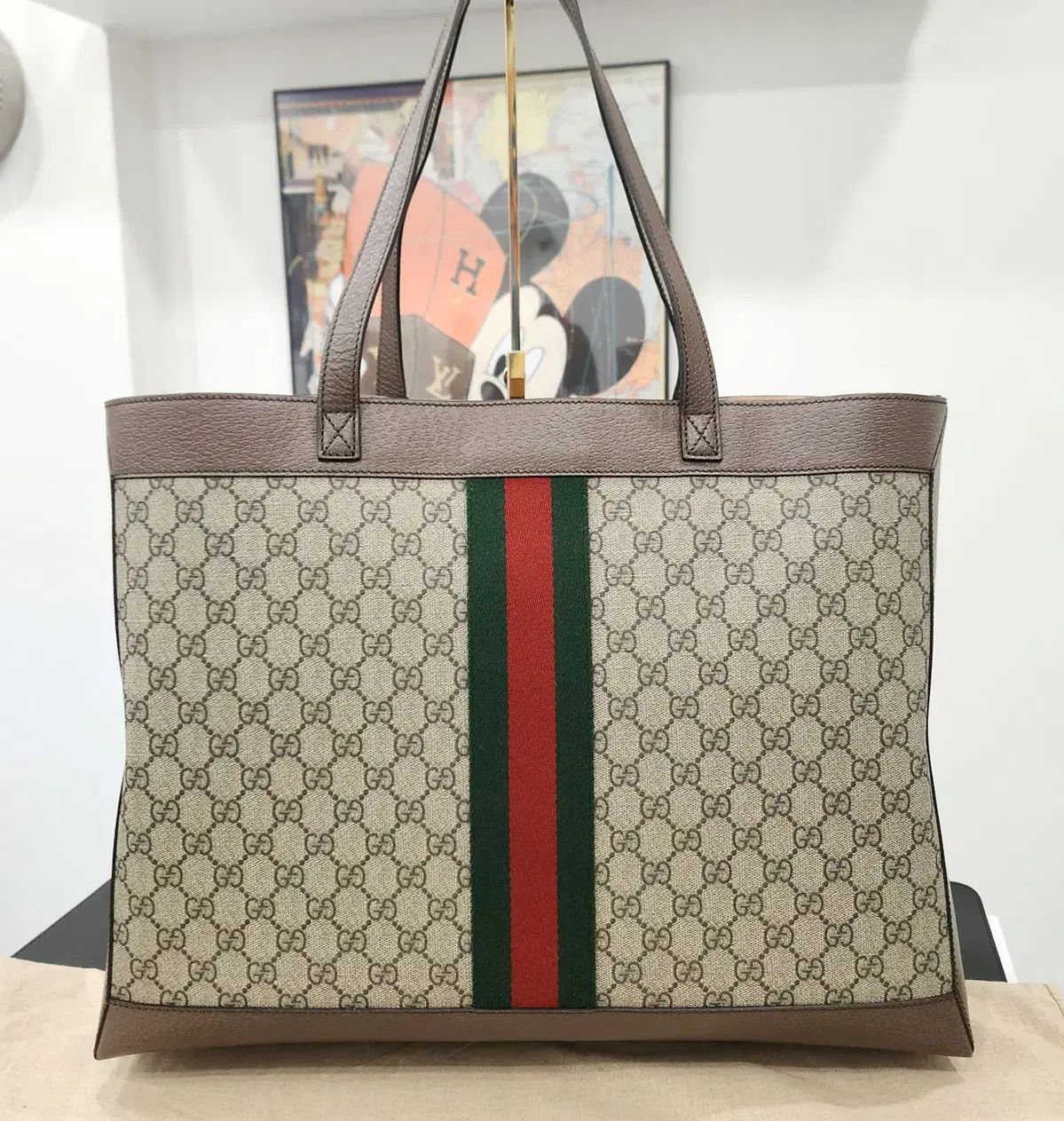 GUCCI(グッチ) GG Supreme オフィディア ショッパーバッグ オフィディア〕ミディアム ショルダーバッグGGスプリーム
