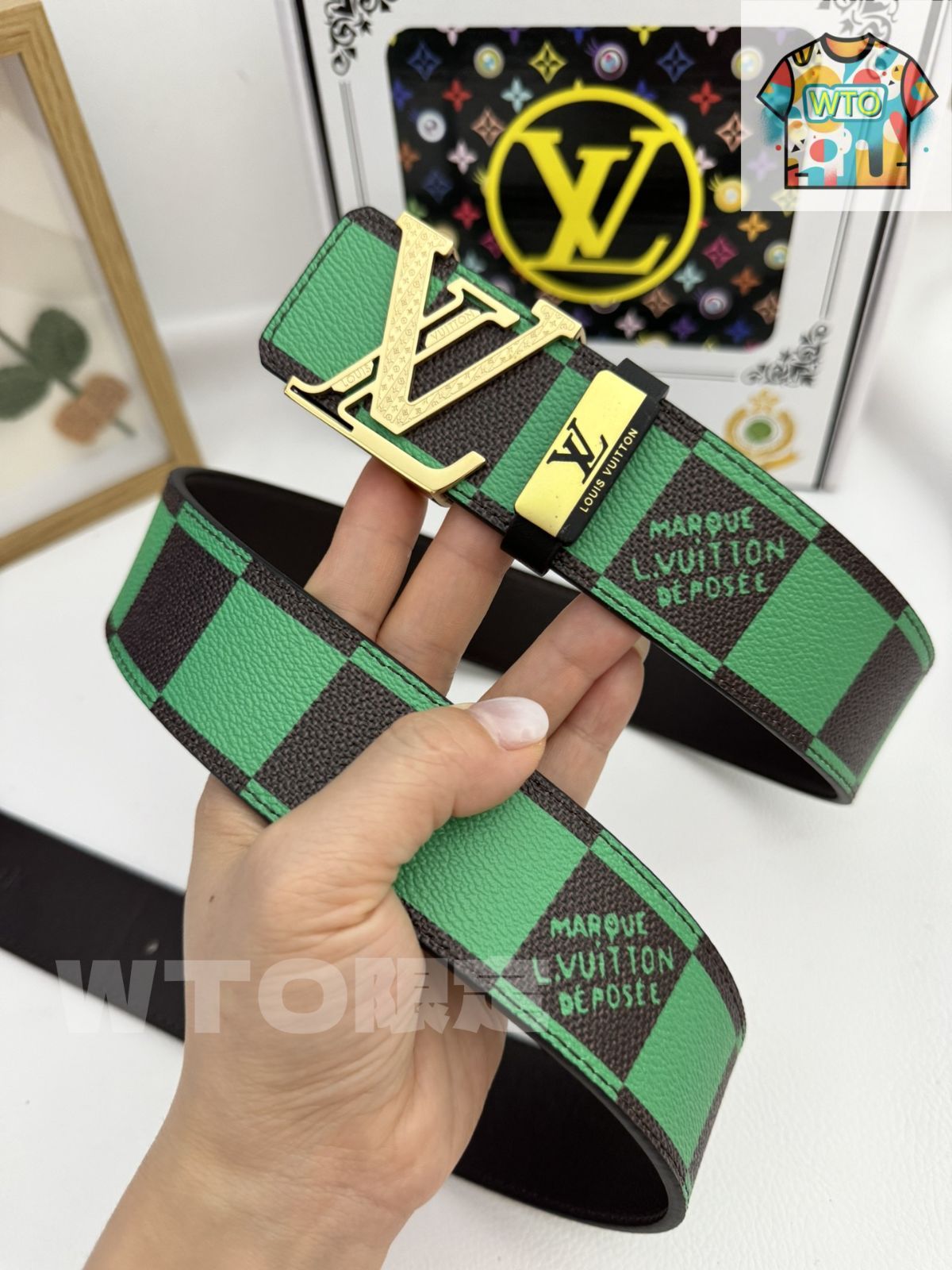 ルイヴィトン　ベルト　カラフル LOUIS VUITTON マルチカラー ベルト ルイヴィトン