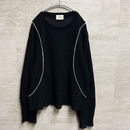 Call コール 23SS PIPING KNIT size 2 ブラック【中目黒t09】