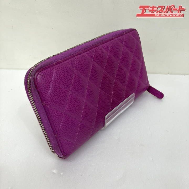 CHANEL シャネル マトラッセ シンプリー CC ココ A80213 長財布 