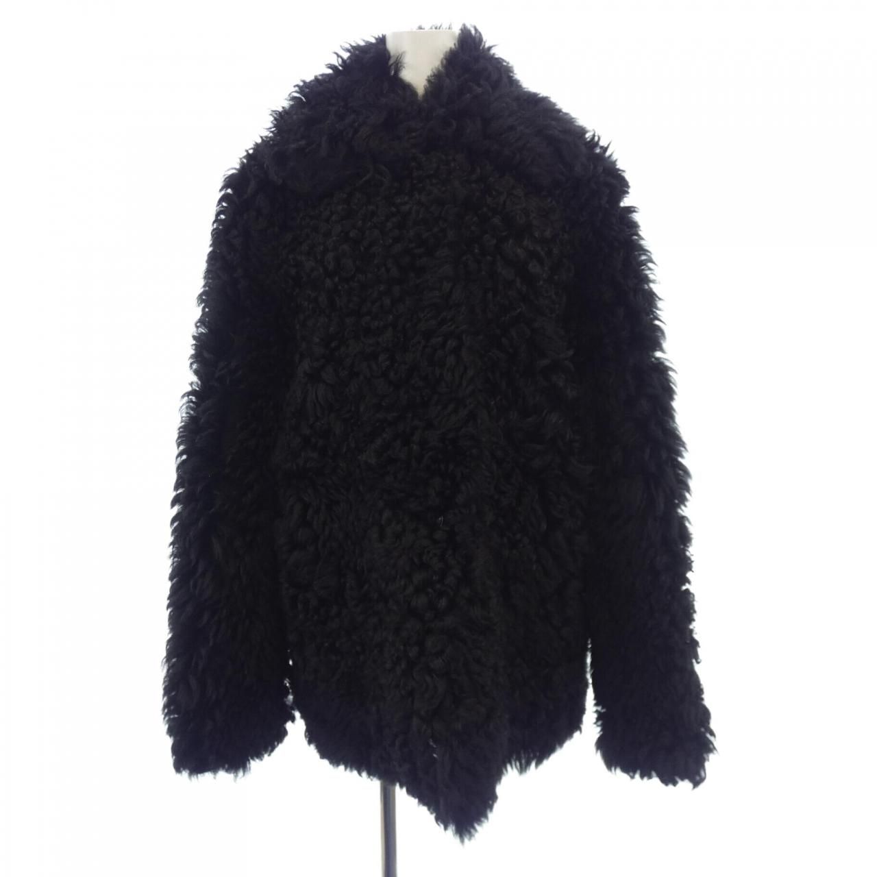 ★CELINE 美品★フィービー愛用　ラムスキン＋ファーコート 良品△正規品 CELINE セリーヌ フィービー期 レディース