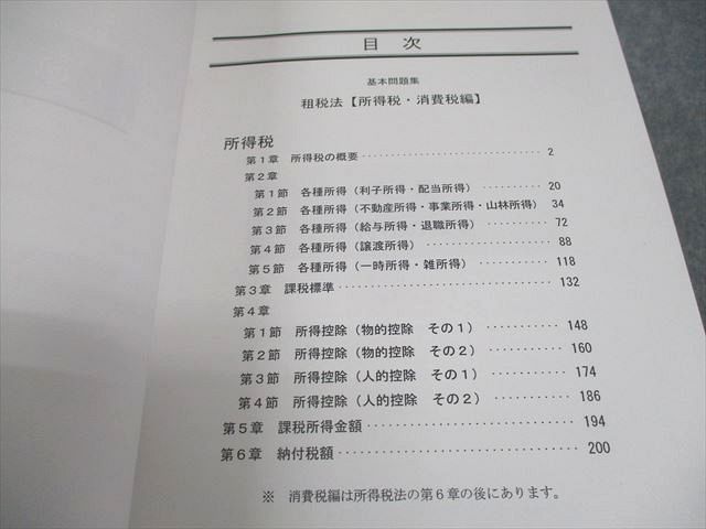 LEC東京リーガルマインド 公認会計士試験 租税法 トップ 基本問題集