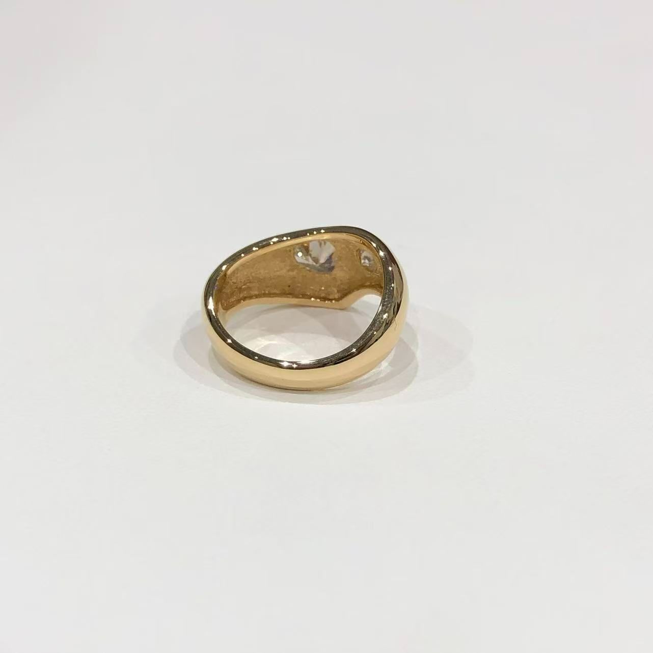 タサキ TASAKI リング K18YG ダイヤモンド 0.56ct 0.13ct
