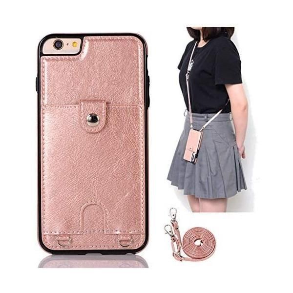 アイフォン7ケース アイフォン8ケース iPhone 7 8 スマホケース iPhone 7 ケース (斜めがけ-ピンク 02-iphone )