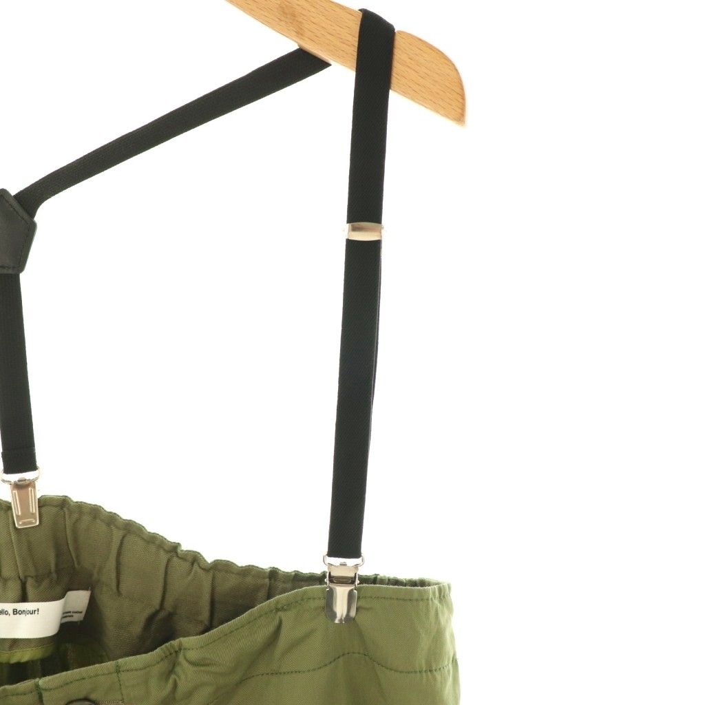 アパルトモン ドゥーズィエムクラス L Appartement DEUXIEME CLASSE 24SS Suspenders Cargo Pant パンツ カーゴ サスペンダー付き 36 カーキ HK OS DECORATOM_COM_BR