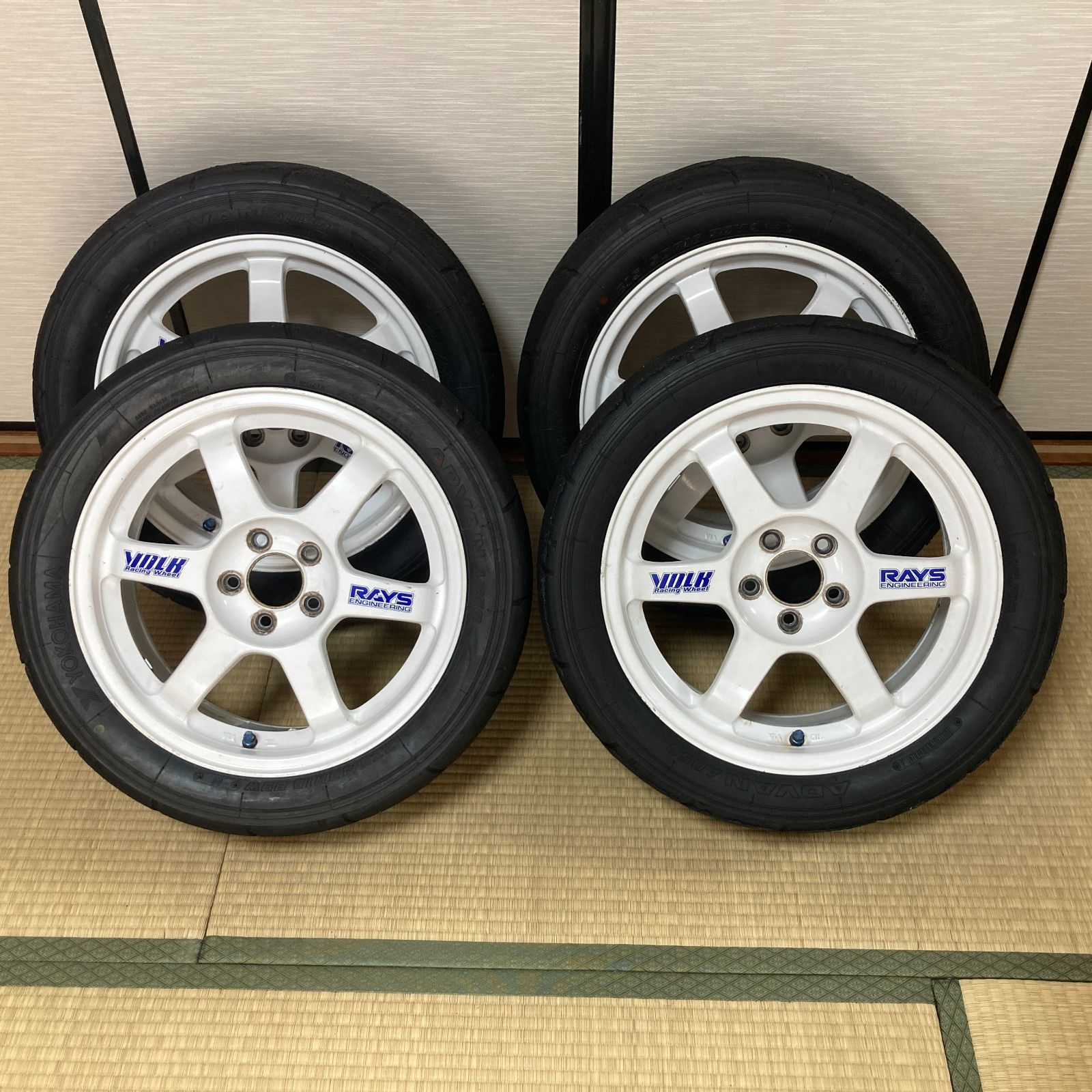 RAYS TE37 7J16インチ オフセット+46 PCD100 5穴 4本 RAYS レイズ VOLK RACING TE37 7J +46 pcd100 5H 16インチ
