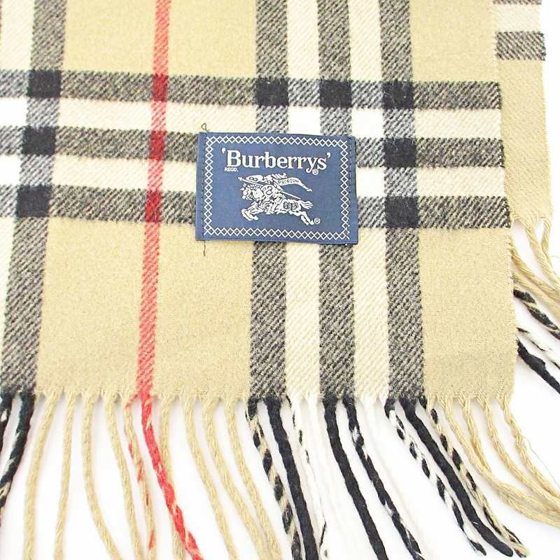 バーバリーマフラー　ブランケット BURBERRY バーバリーチェック柄ブランケット.マフラー 【vintage