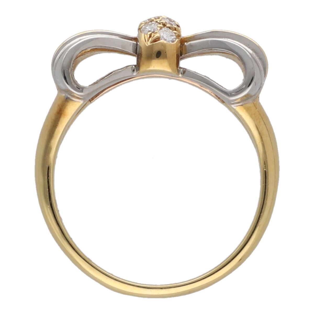 中古】 Van Cleef & Arpels ヴァンクリーフ&アーペル リボン デザイン 