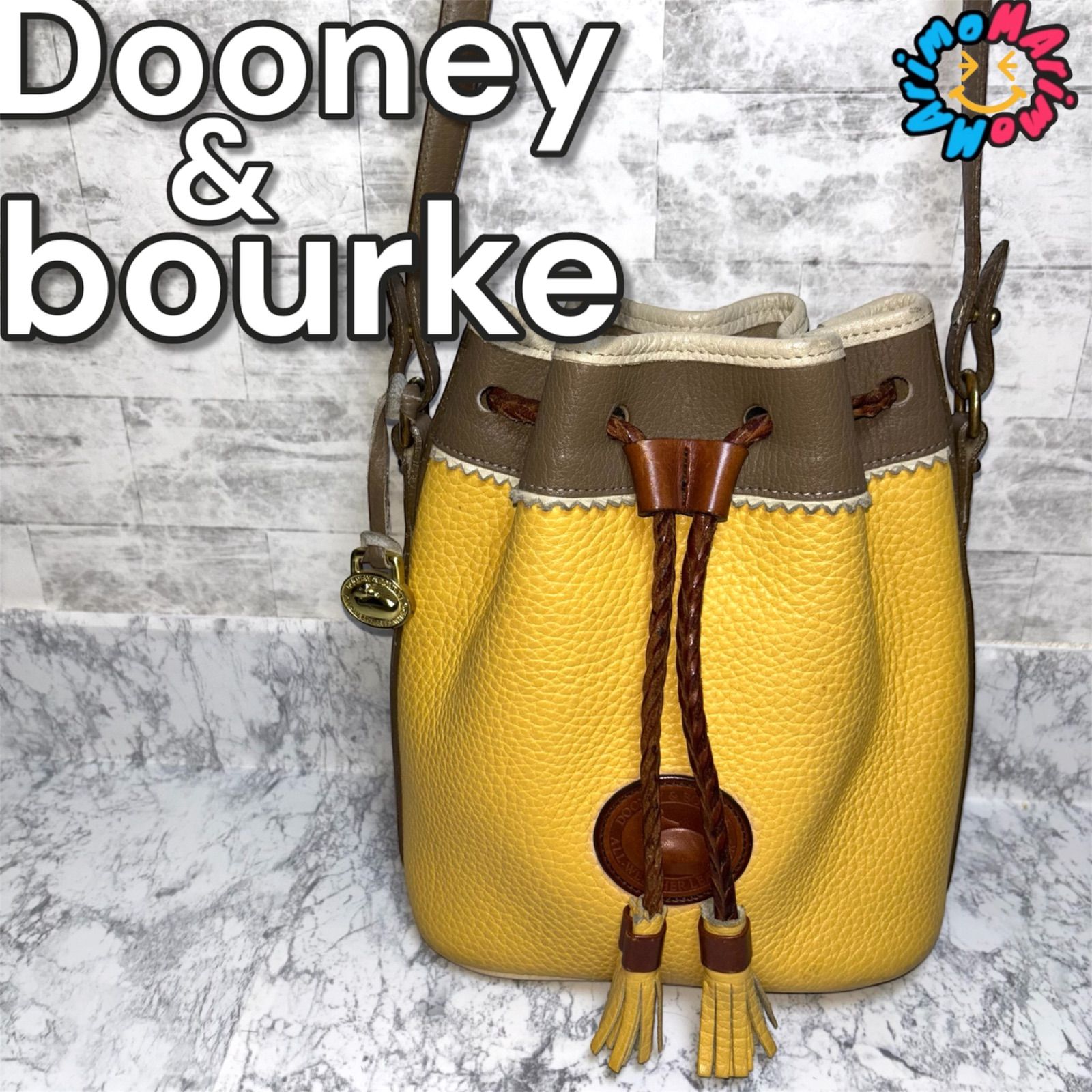 アメリカ製 DOONEY＆BOURKE オールレザー シボ革 ショルダーバッグ ドゥーニーアンドバーグ レディース 本革 巾着 斜め掛け 本皮