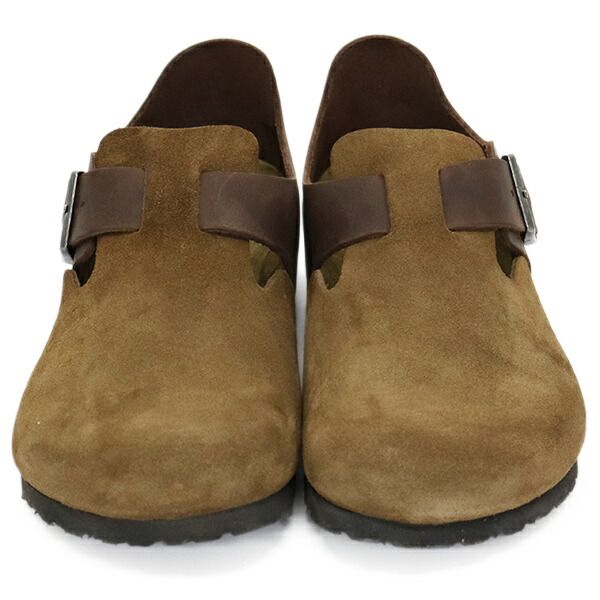 BIRKENSTOCK ビルケンシュトック 1030157 LONDON ロンドン ミックスドレザーシューズ DARK TEA レギュラー BI481 レギュラー 41-約26.5cm
