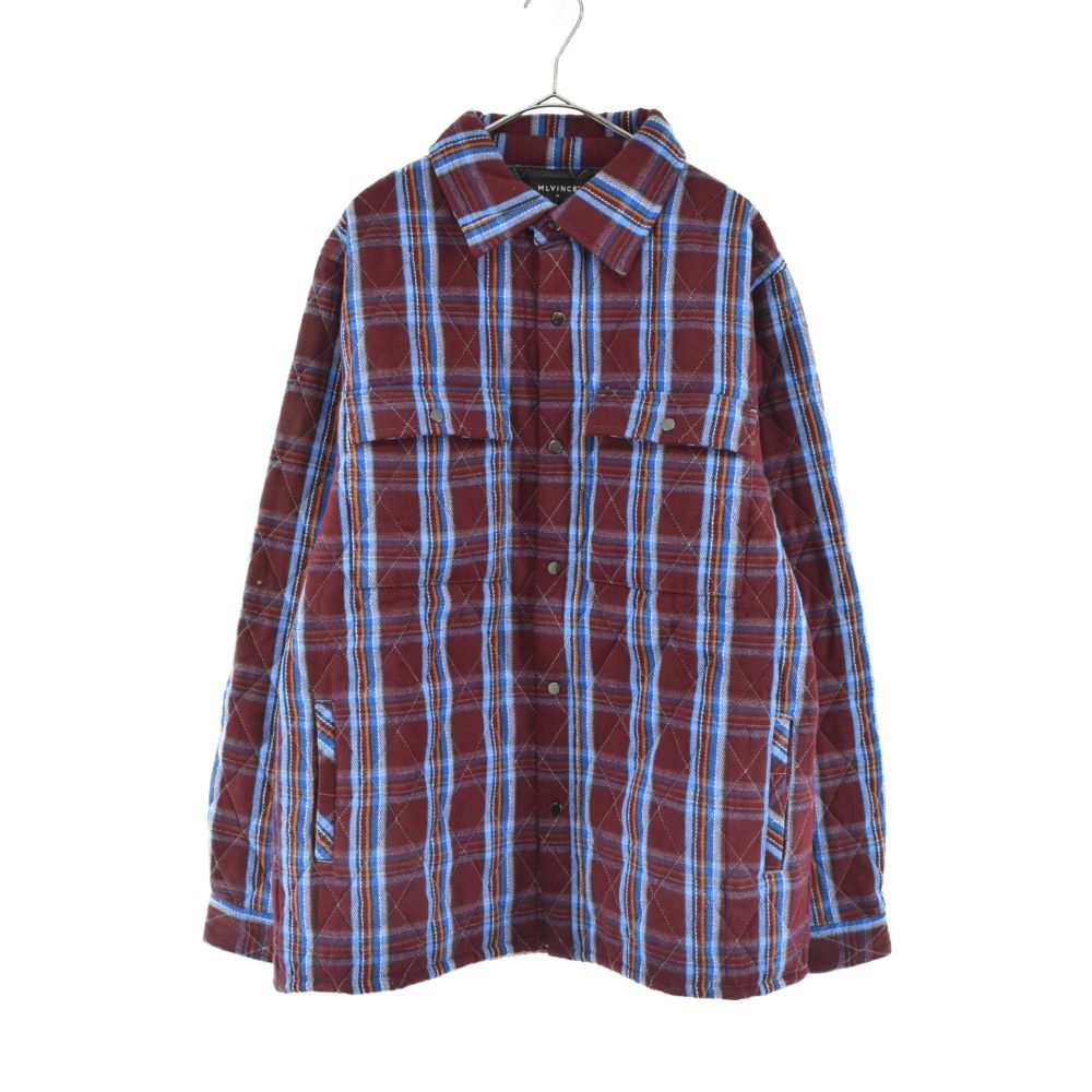 MLVINCE (メルヴィンス) OUILTED CHECK SHIRT JACKET キルティング加工