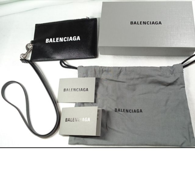 ○新品/正規品○ BALENCIAGA ストトラップ付 コイン & カードケース